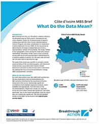 Côte d'Ivoire - Malaria Behavior Survey Brief