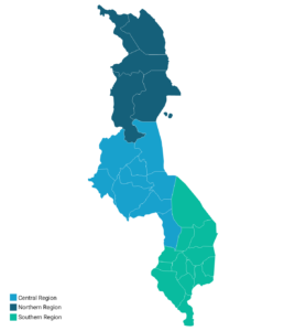 Malawi-region-map